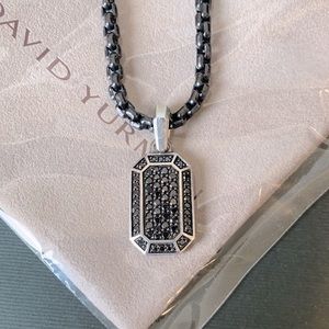 David Yurman Pave amulet with Black Diamonds